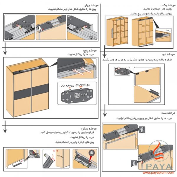 مکانیزم ریلی این‌لاین دستی  فانتونی کد K041