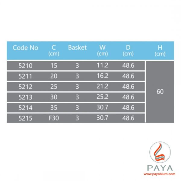 سوپر پهلو 3 طبقه پلاتین کد 5210