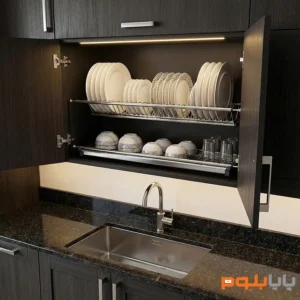 آبچکان دو طبقه ملونی استیل