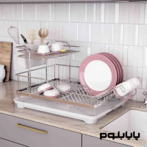 آبچکان رو میزی یک و نیم طبقه پلاتین کد 2209