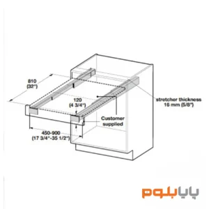 خرید میز کار دوتیکه کشویی TopFlex کِسِه بوهمر