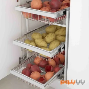 سبد سیب و پیاز پرتابل پلاتین کد 3321