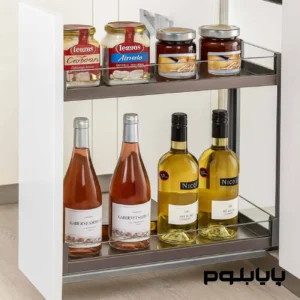 سوپر جابطری زیرصفحه استیل و شیشه فانتونی کد F241