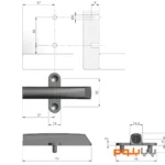 مگنت TIP-ON درب کابینت K-PUSH ایتالیانا