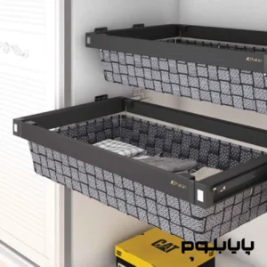 کشو ریلی جای البسه پلاتین کد 9242