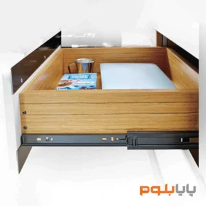 ریل ساچمه‌ای سه‌تکه فشاری تاچ ۴۵ کیلو فانتونی مشکی با آرام‌بند